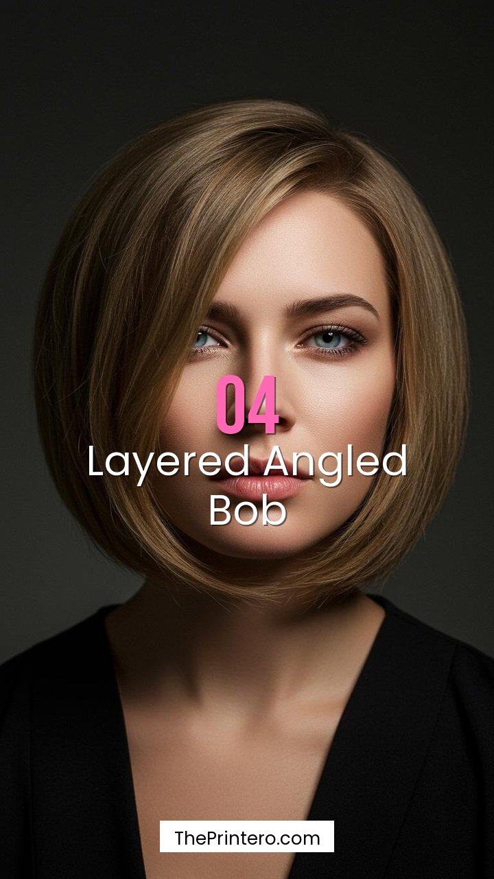 Layered Angled Bob