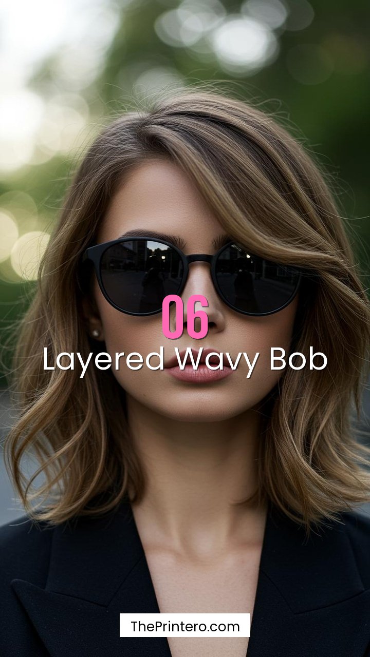 Layered Wavy Bob