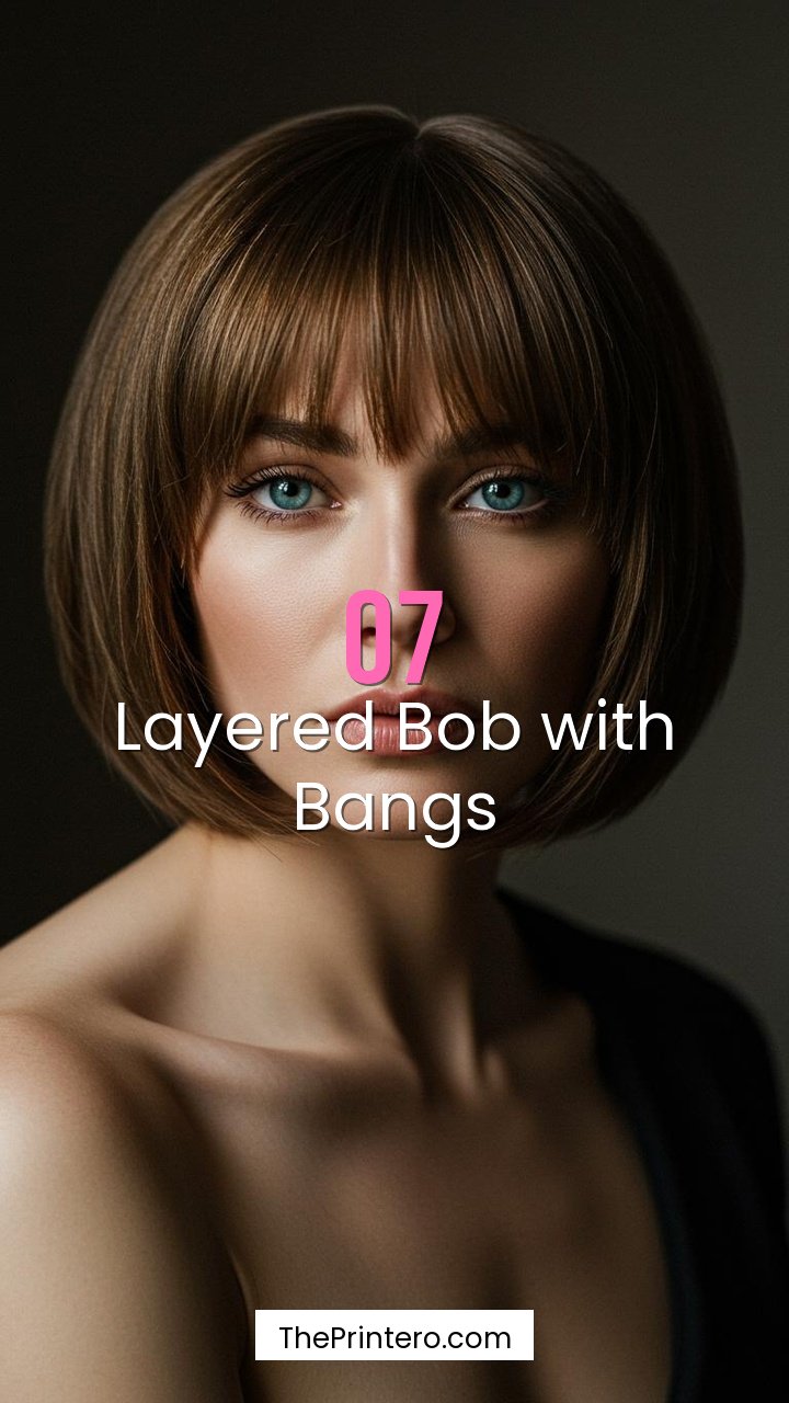 Layered Bob with Bangs