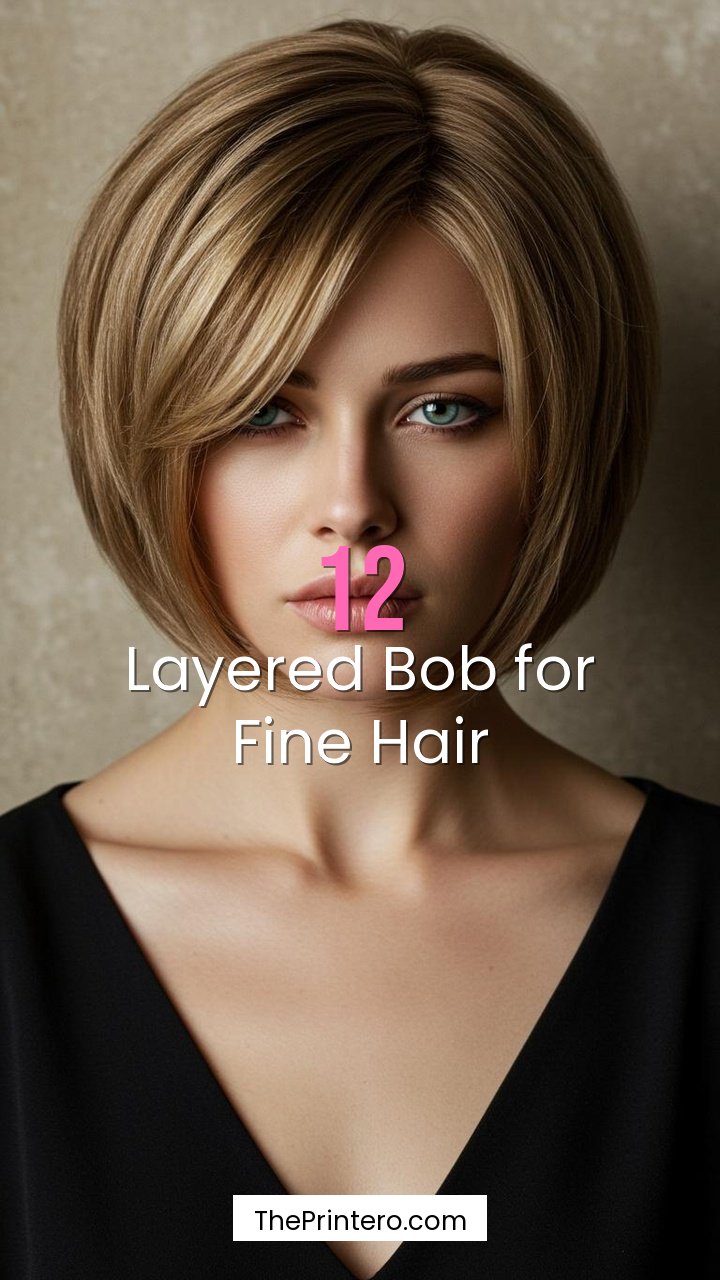 Layered Bob for Fine Hair