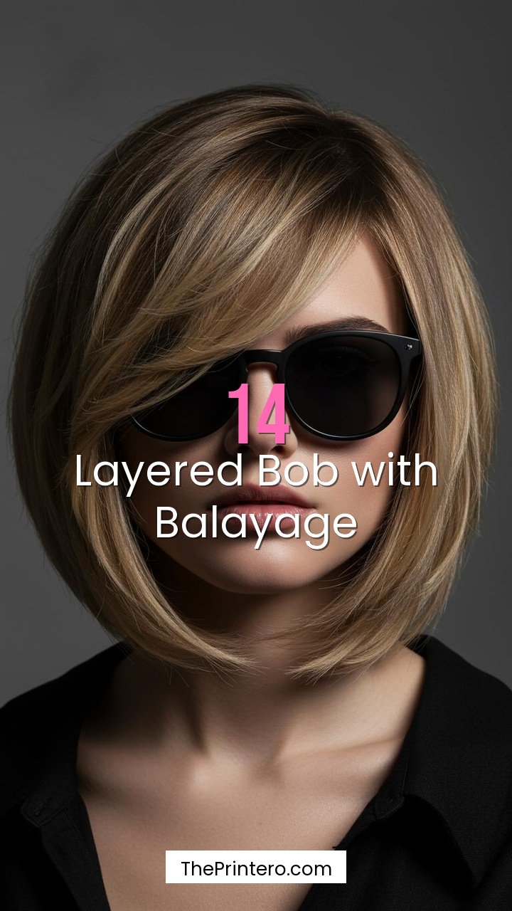 Layered Bob with Balayage