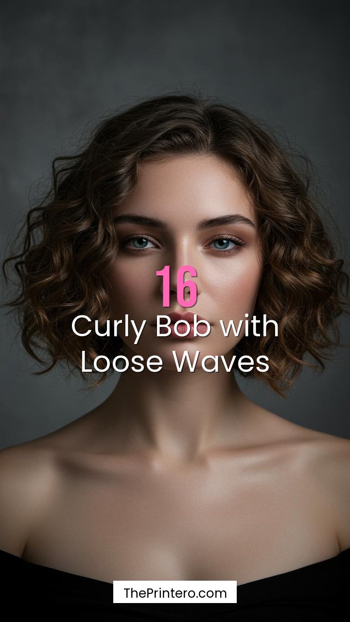 Curly Bob with Loose Waves