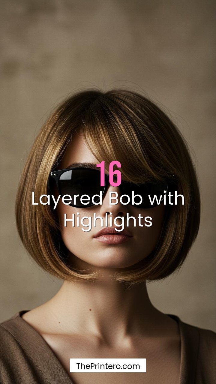 Layered Bob with Highlights