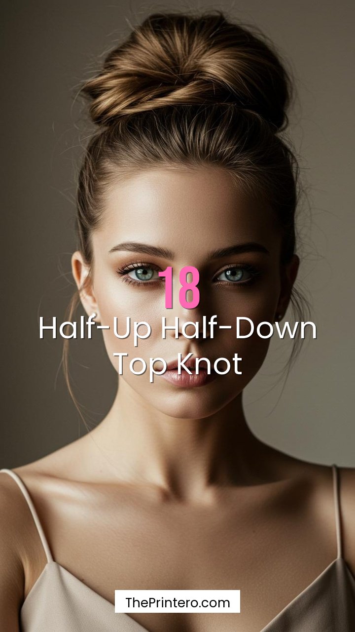 Half-Up Half-Down Top Knot