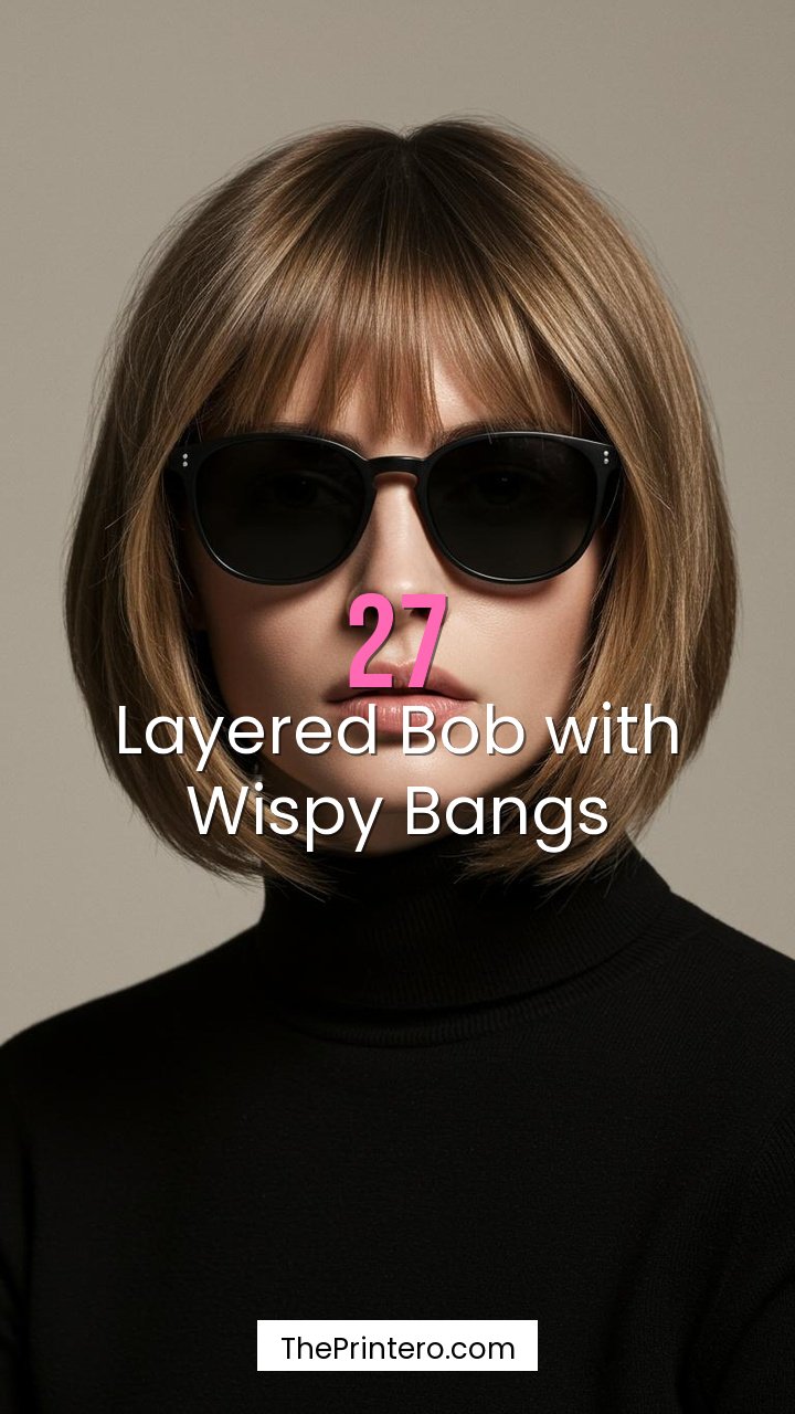 Layered Bob with Wispy Bangs