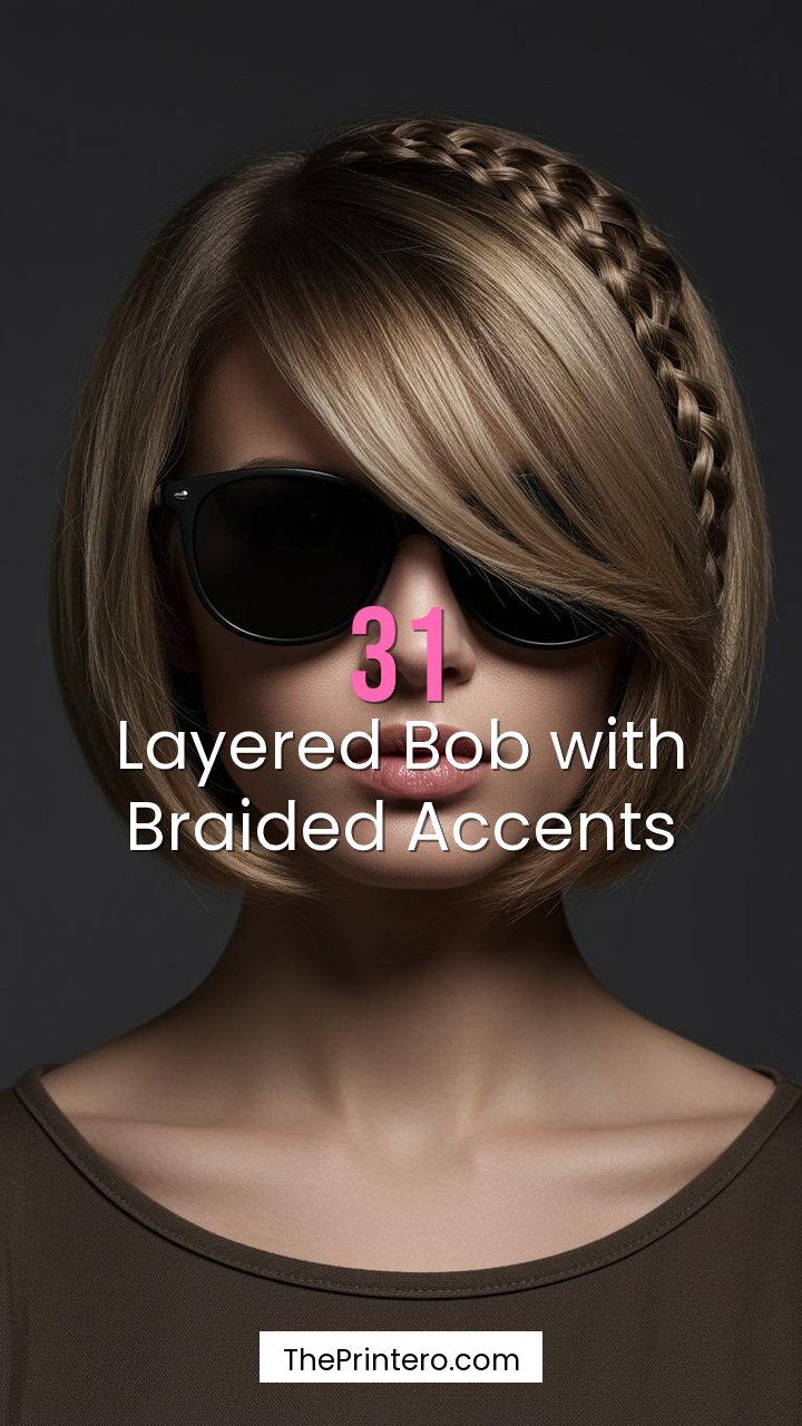 Layered Bob with Braided Accents