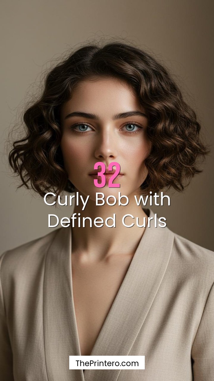 Curly Bob with Defined Curls