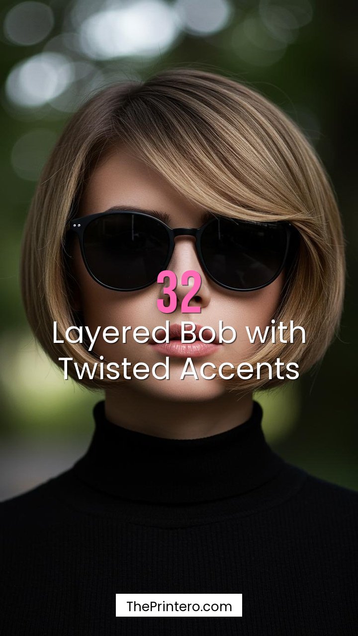 Layered Bob with Twisted Accents