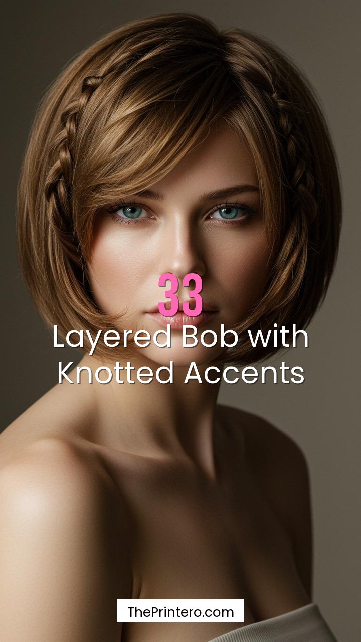 Layered Bob with Knotted Accents