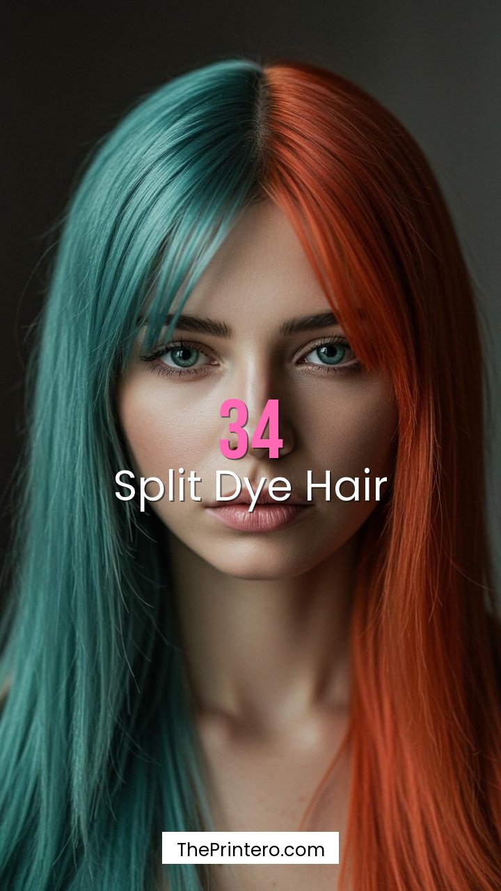 Split Dye Hair