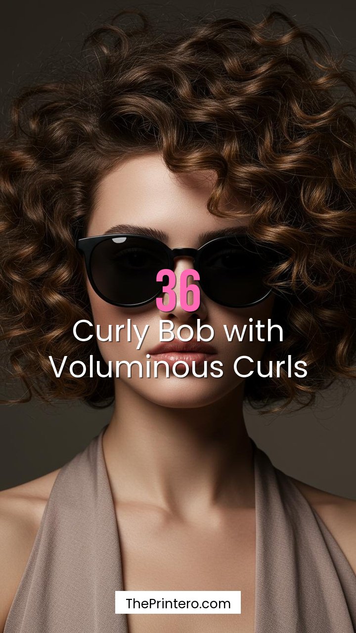 Curly Bob with Voluminous Curls