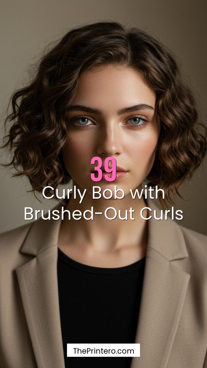 Curly Bob with Brushed-Out Curls