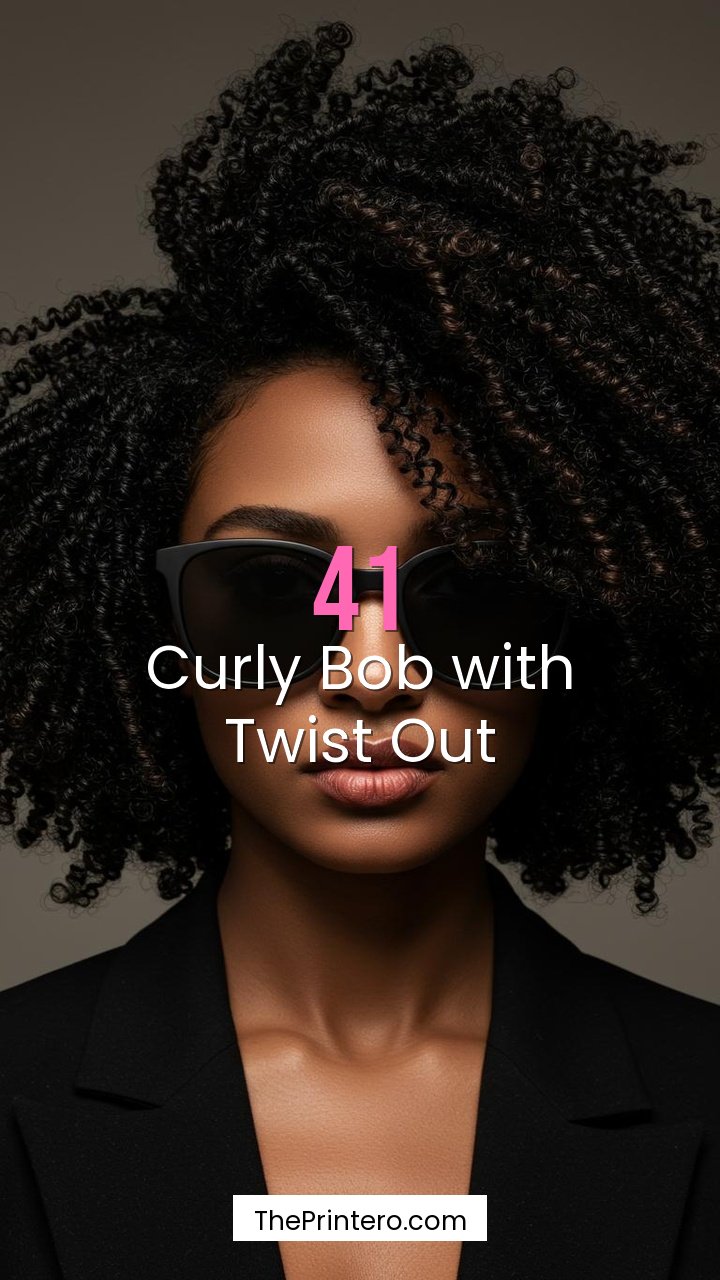 Curly Bob with Twist Out