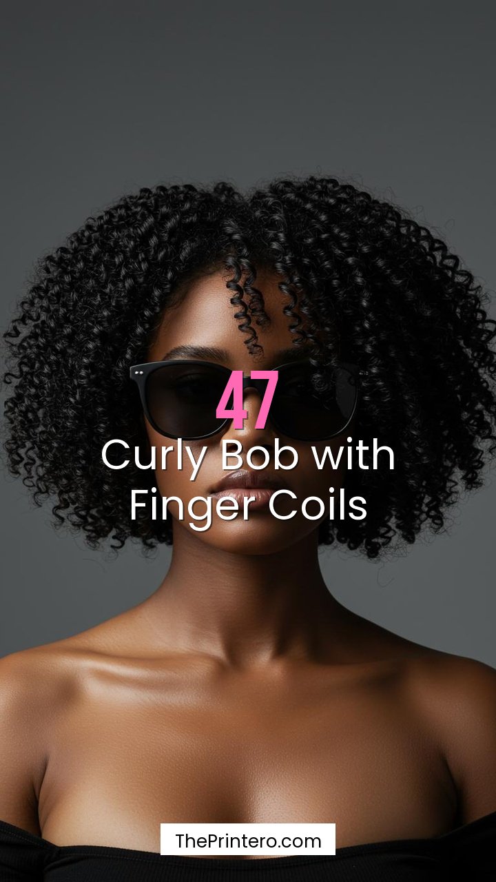 Curly Bob with Finger Coils