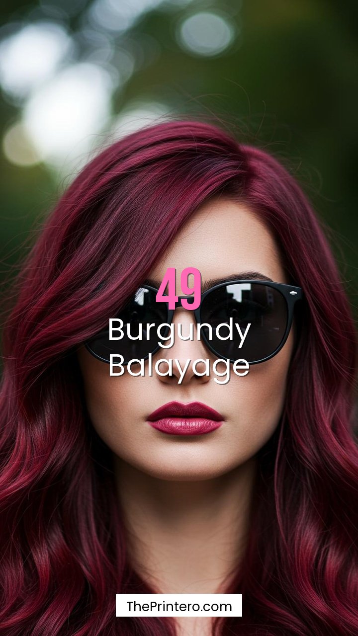 Burgundy Balayage