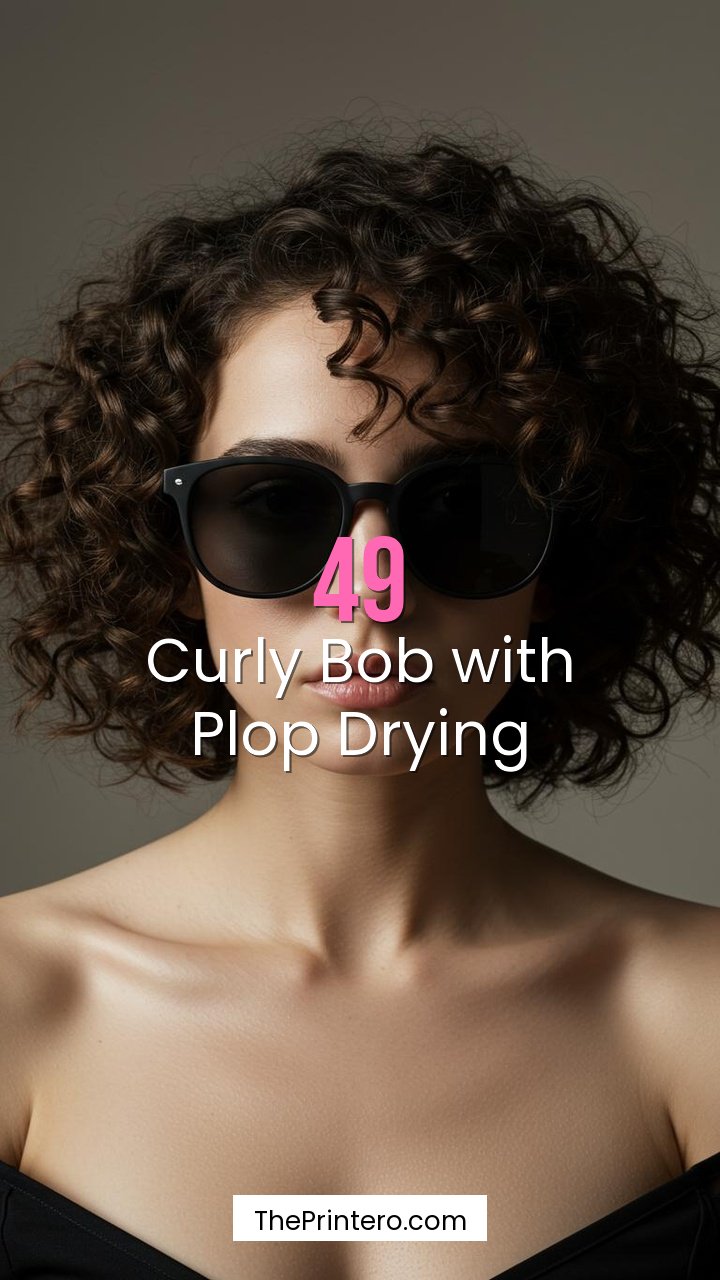 Curly Bob with Plop Drying