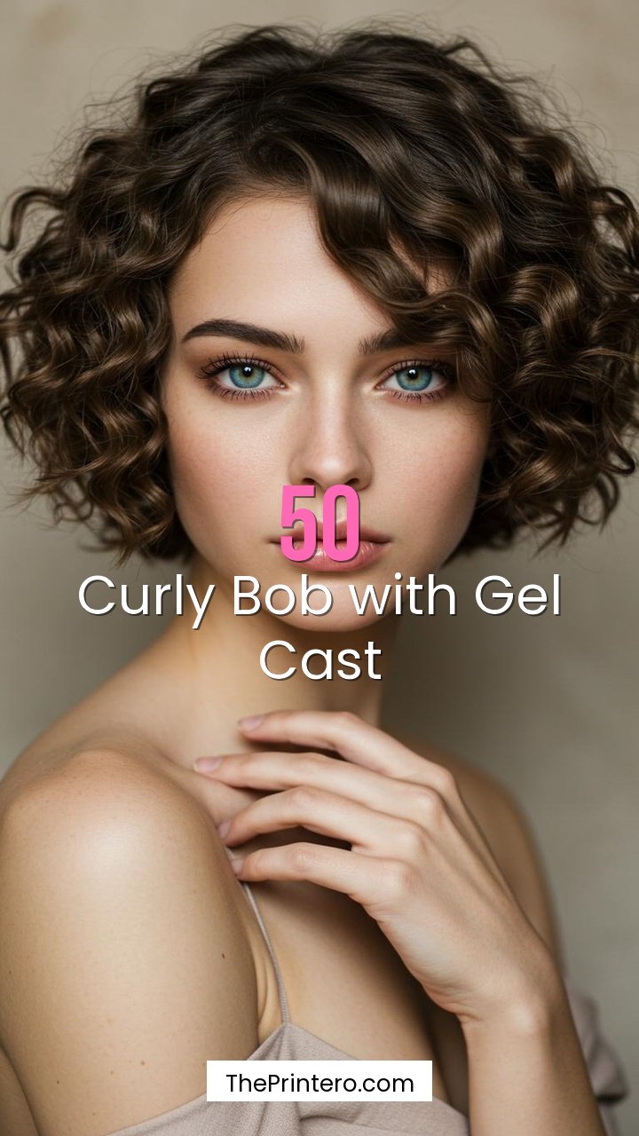 Curly Bob with Gel Cast